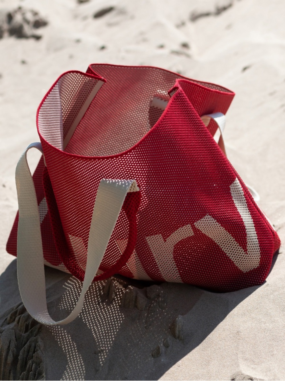 Curves Perforated Knit Tote (Scarlett)!